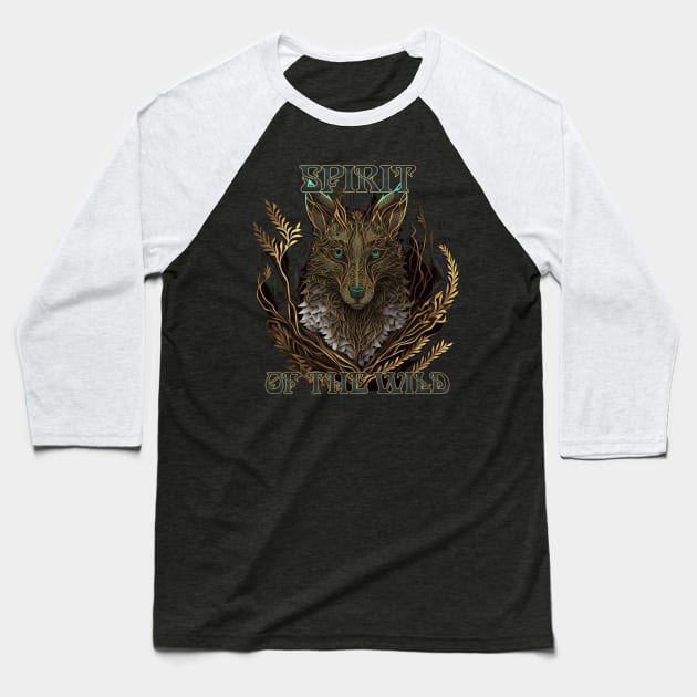 Spirit Of The Wild - Coyote Native American Trickster Animal Baseball T-Shirt by AltrusianGrace